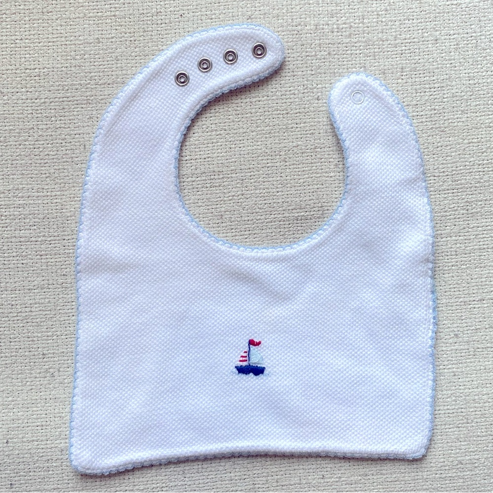 Schweitzer Linens embroidered bib